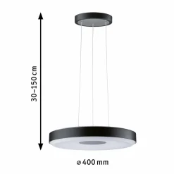 Paulmann Puric Pane II suspension LED en noir| Suspensions Led|Suspensions