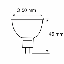 Paulmann réflecteur LED GU5,3 6,5 W 827 dim blanc| Lampes Led À Intensité Variable|Ampoules Led