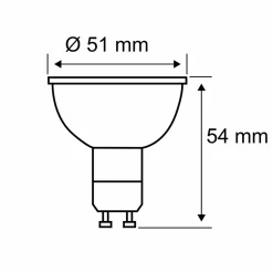 Paulmann réflecteur LED GU10 5,7 W 2 700 K 100°| Ampoules Led Gu10|Ampoules Led