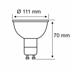Paulmann réflecteur LED GU10 QPAR111 4 W 2 700 K| Ampoules Led Gu10|Ampoules Led