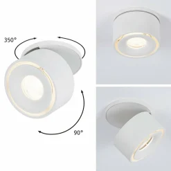 Paulmann Spircle LED encastrable, blanc mat| Spots Encastrés Led|Luminaires Led D'Intérieur