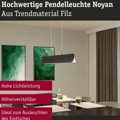 Paulmann Suspension LED Noyan, anthracite, feutre, 3-step-dim| Suspensions Led|Suspensions