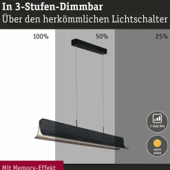 Paulmann Suspension LED Noyan, anthracite, feutre, 3-step-dim| Suspensions Led|Suspensions
