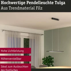 Paulmann Suspension LED Tulga, anthracite, feutre, 3-step-dim| Suspensions Led|Suspensions