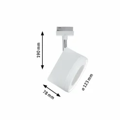 Paulmann URail Arena spot blanc dimmable 2 700 K| Luminaires Led D'Intérieur