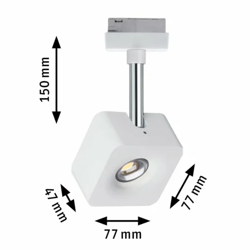 Paulmann URail Cube spot LED dim 2 700 K blanc| Luminaires Led D'Intérieur