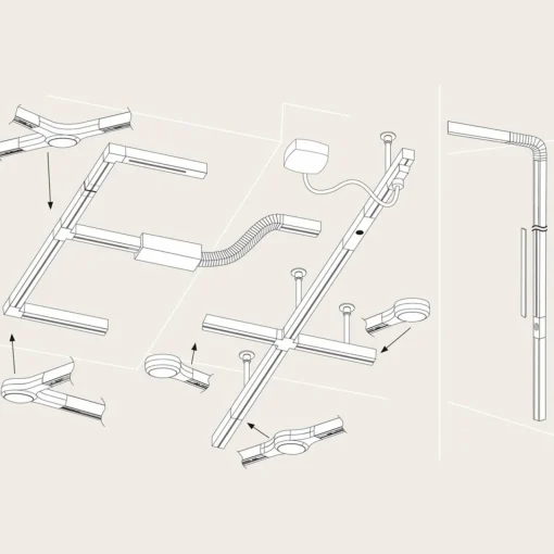 Paulmann URail End Cap embout LED, chromé mat| Luminaires Led D'Intérieur