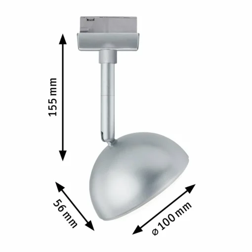 Paulmann URail Hemi spot LED 3 000 K chromé| Luminaires Led D'Intérieur