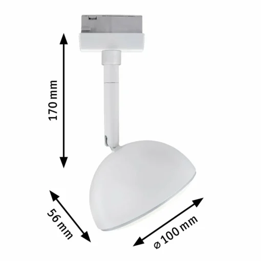 Paulmann URail Hemi spot LED 3 000 K blanc| Luminaires Led D'Intérieur