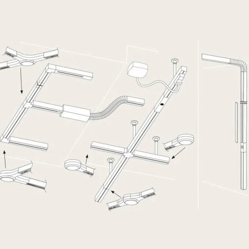 Paulmann URail LED Line Connector, chromé mat| Luminaires Led D'Intérieur