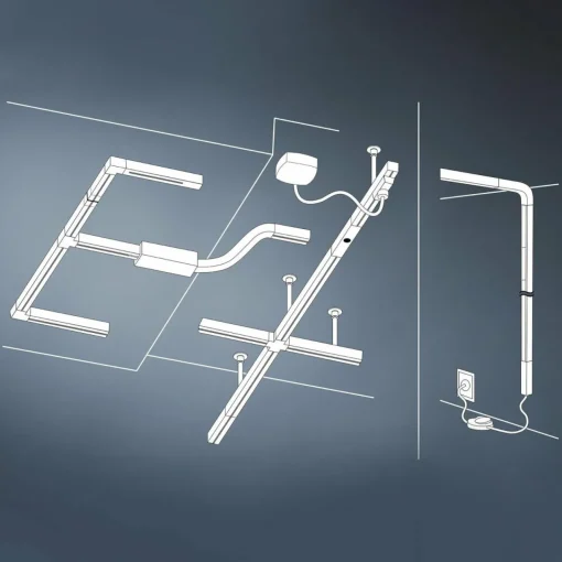 Paulmann URail LED Line Connector, chromé mat| Luminaires Led D'Intérieur