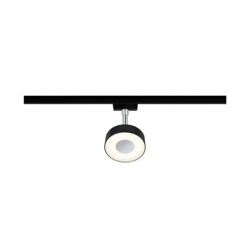 Paulmann URail spot Circle noir dimmable 4 000 K| Luminaires Led D'Intérieur