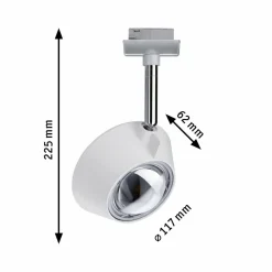 Paulmann URail Spot LED Sabik chrome mat, intensité variable| Luminaires Led D'Intérieur