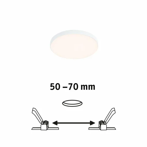 Paulmann Veluna Edge IP44 3.000K variateur d'intensité Ø 9cm| Spots Encastrés Led|Luminaires Led D'Intérieur