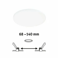 Paulmann Veluna Edge IP44 4.000K variateur d'intensité Ø 16cm| Spots Encastrés Led|Luminaires Led D'Intérieur