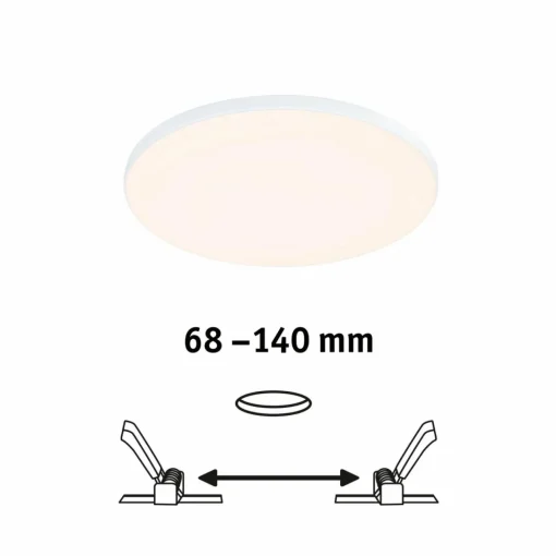 Paulmann Veluna Edge LED encastrée IP44 3.000K Ø 16cm| Spots Encastrés Led|Luminaires Led D'Intérieur