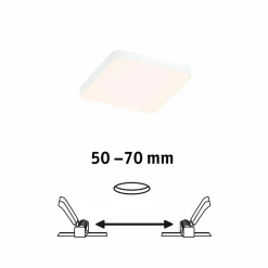 Paulmann Veluna Edge LED encastrée IP44 3000K 9x9cm| Spots Encastrés Led|Luminaires Led D'Intérieur