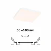 Paulmann Veluna Edge LED encastré IP44 3000K 12x12cm| Spots Encastrés Led|Luminaires Led D'Intérieur
