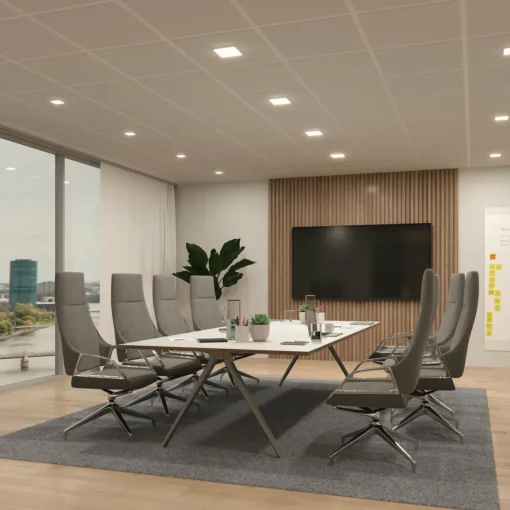 Paulmann Veluna Edge LED encastré IP44 3000K 12x12cm| Spots Encastrés Led|Luminaires Led D'Intérieur
