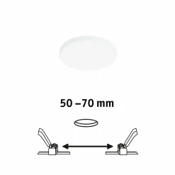 Paulmann Veluna Edge LED encastrée IP44 4.000K Ø 9cm| Spots Encastrés Led|Luminaires Led D'Intérieur