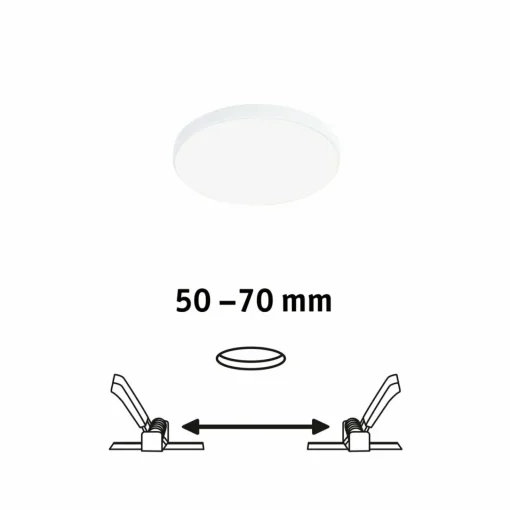 Paulmann Veluna Edge LED encastrée IP44 4.000K Ø 9cm| Spots Encastrés Led|Luminaires Led D'Intérieur