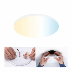 Paulmann Veluna Edge ZigBee CCT ronde Ø 20cm| Spots Encastrés Led|Luminaires Led D'Intérieur