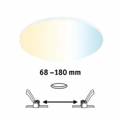 Paulmann Veluna Edge ZigBee CCT ronde Ø 20cm| Spots Encastrés Led|Luminaires Led D'Intérieur