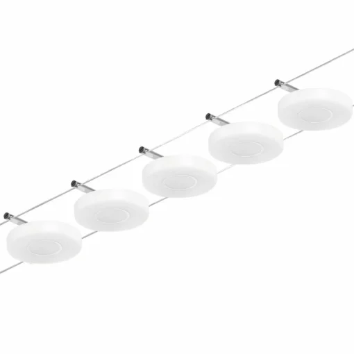 Paulmann Wire DiscLED système câble LED, 5 lampes| Luminaires Led D'Intérieur