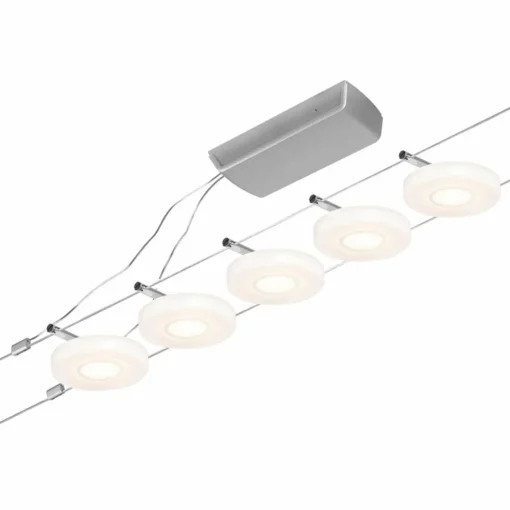 Paulmann Wire DiscLED système câble LED, 5 lampes| Luminaires Led D'Intérieur