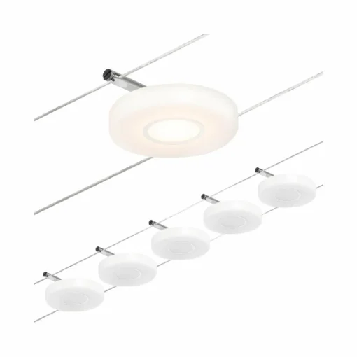 Paulmann Wire DiscLED système câble LED, 5 lampes| Luminaires Led D'Intérieur