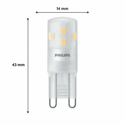 Philips Ampoule à broche LED G9, 1,9 W, 2 700 K, intensité variable| Ampoules Led G9|Ampoules Led