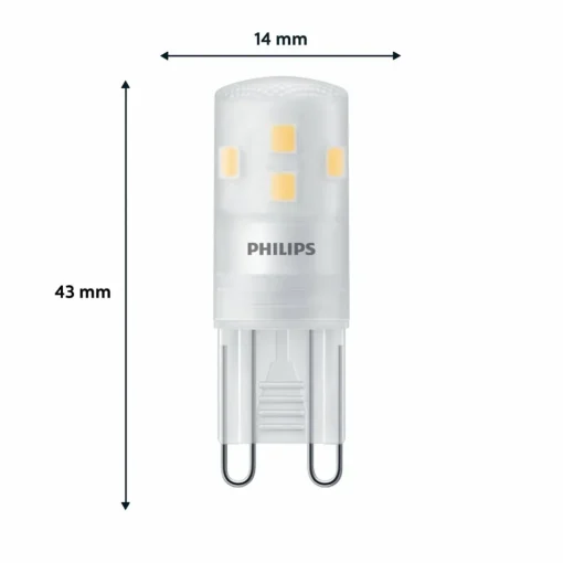Philips Ampoule à broche LED G9, 1,9 W, 2 700 K, intensité variable| Ampoules Led G9|Ampoules Led
