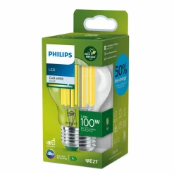 Philips E27 LED A60 7,3W 1535lm 4 000K claire| Ampoules Filament|Ampoules Filament