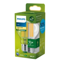 Philips E27 LED A60 5,2W 1095lm 2 700K claire| Ampoules Filament|Ampoules Filament