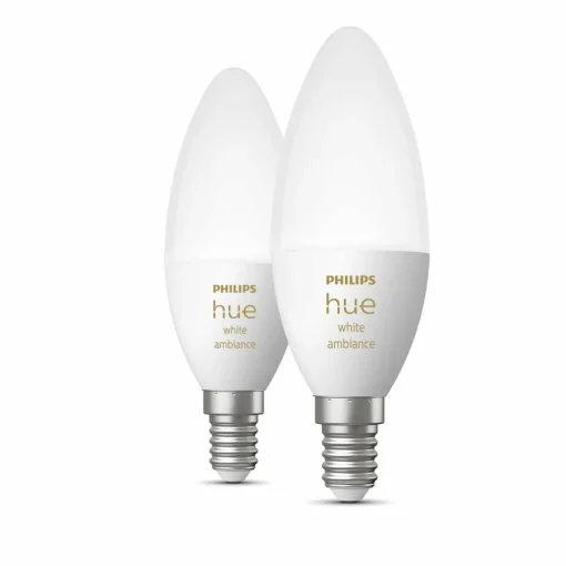 Philips Hue 2 flammes White Ambiance E14 5,2 W| Ampoules Connectées Et Intelligentes|Ampoules Connectées Et Intelligentes