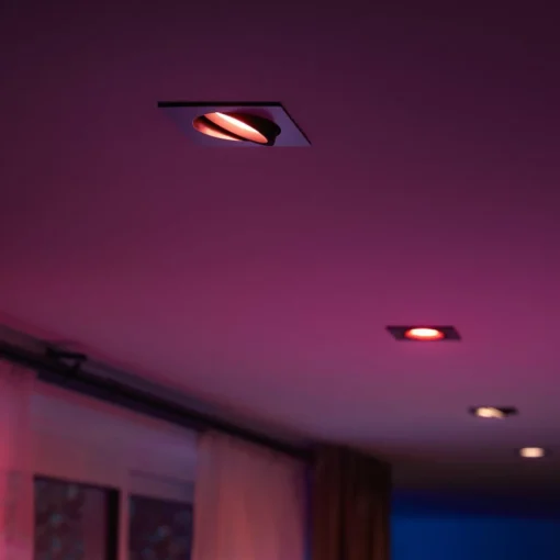 Philips Hue Centura spot LED angulaire alu| Spots Encastrés Led|Luminaires Led D'Intérieur