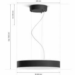 Philips Hue Enrave suspension LED, noire| Suspensions Led|Suspensions