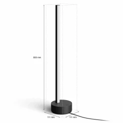 Philips Hue Gradient Signe lampe à poser LED noire| Lampes À Poser Led|Lampes À Poser Et Lampes De Table