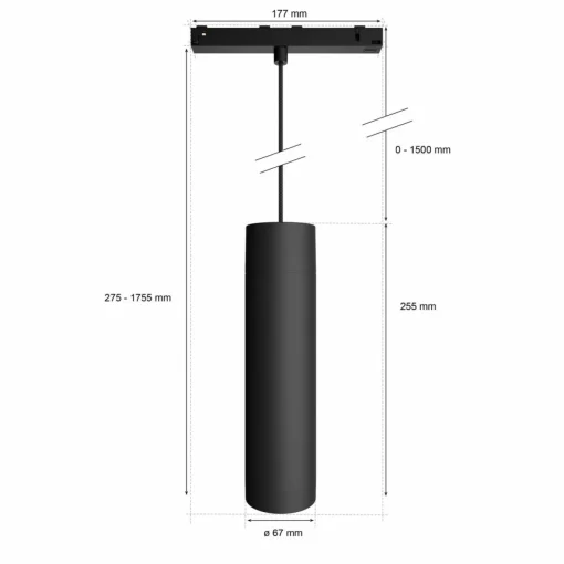 Philips Hue Perifo Suspension LED Extension, noir| Luminaires Led D'Intérieur