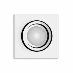 Philips Hue Spot encastré LED Centura, blanc, 9x9 cm, CCT, RVB| Spots Encastrés Led|Luminaires Led D'Intérieur