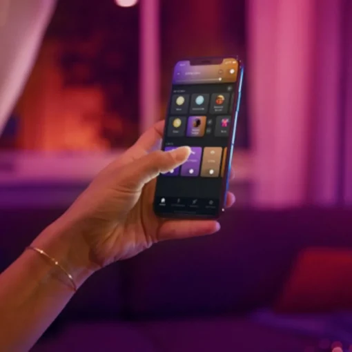 Philips Hue Spot encastré LED Centura, noir, Ø 9 cm, CCT RVB| Spots Encastrés Led|Luminaires Led D'Intérieur