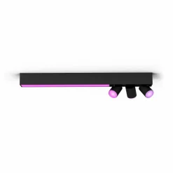 Philips Hue Spot pour plafond LED Centris noir à 3 lampes RVB CCT| Spots Et Projecteurs Led|Spots