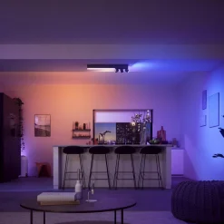 Philips Hue Spot pour plafond LED Centris noir à 3 lampes RVB CCT| Spots Et Projecteurs Led|Spots