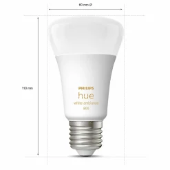 Philips Hue White Ambiance 6W 800lm E27, pack de 4| Ampoules Connectées Et Intelligentes|Ampoules Connectées Et Intelligentes