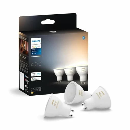 Philips Hue White Ambiance GU10 4,2W réflecteur 3pcs| Ampoules Connectées Et Intelligentes|Ampoules Connectées Et Intelligentes