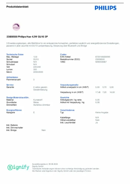 Philips Hue White Ambiance GU10 4,2W réflecteur 3pcs| Ampoules Connectées Et Intelligentes|Ampoules Connectées Et Intelligentes