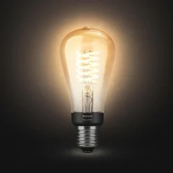 Philips Hue White E27 7 W ST64 filament 2 100 K| Ampoules Connectées Et Intelligentes|Ampoules Connectées Et Intelligentes