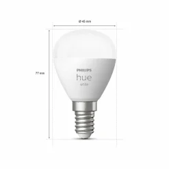 Philips Hue White goutte LED E14 5,7 W 2 700 K| Ampoules Connectées Et Intelligentes|Ampoules Connectées Et Intelligentes