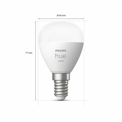 Philips Hue White goutte LED E14 5,7 W 2 700 K| Ampoules Connectées Et Intelligentes|Ampoules Connectées Et Intelligentes