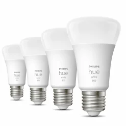 Philips Hue White 9W ampoule LED E27, pack de 4| Ampoules Connectées Et Intelligentes|Ampoules Connectées Et Intelligentes